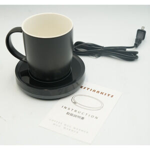 Electric Coffee Mug Warmer Plate with Auto Gravity Switch, Black‎